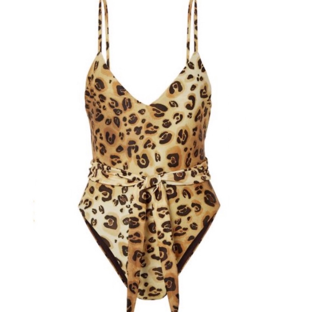 Mara Hoffman Gamela Leopard Print Swimsuit - Picture 6 of 7